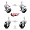 Service Caster 3 Inch Phenolic Wheel Swivel 10mm Threaded Stem Caster Brakes SCC, 2PK SCC-TS20S314-PHS-M1015-2-TLB-2 - alternate 3